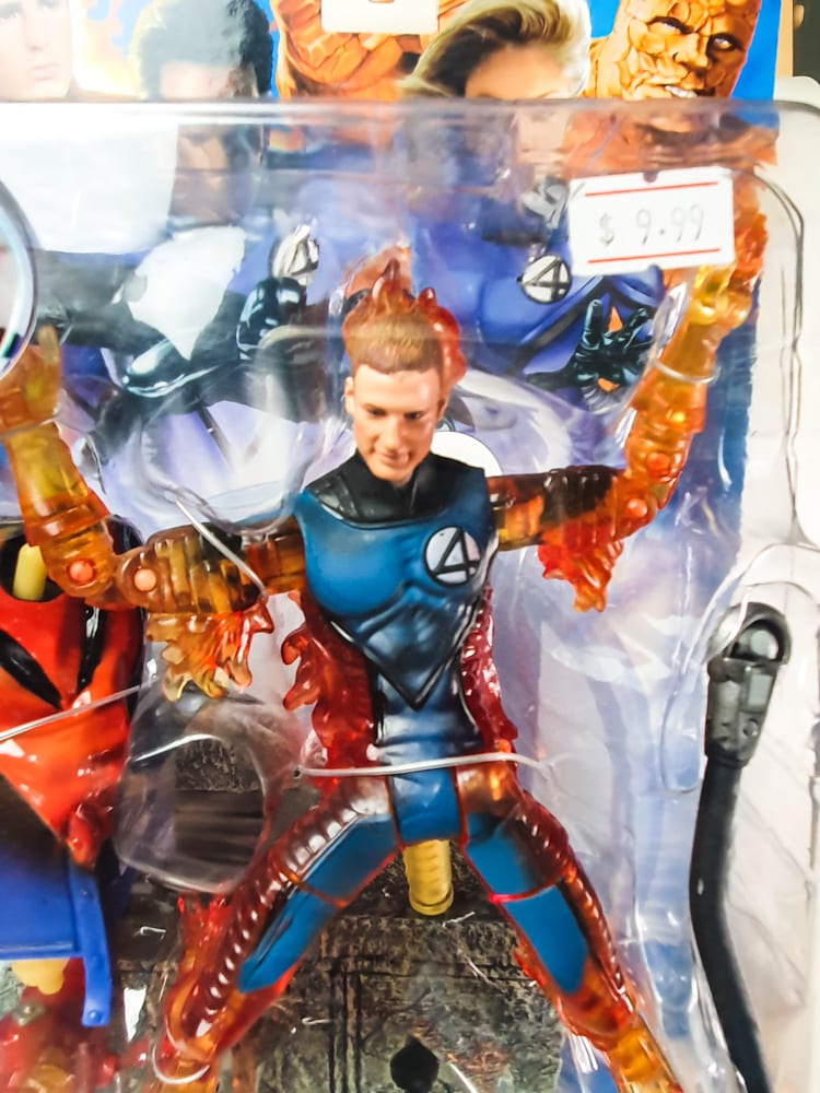 Human Torch - Fantastic 4 light up with launcher (Toy Biz 2005)