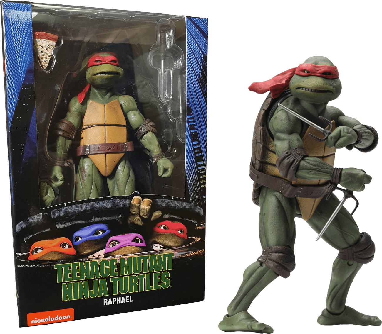 Teenage Mutant Ninja Turtles 1990 Raphael 7” Action Figure Toy Nerds