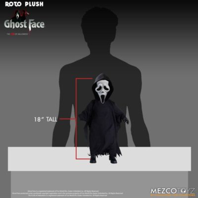 mds roto plush ghost face doll